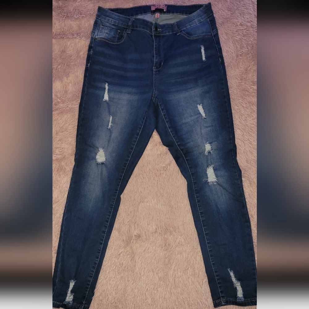 Wax Jean Distressed Women Jeans